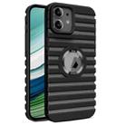 For iPhone 11 Hollow Heat Dissipation MagSafe Magnetic PC Phone Case(Black) - 1