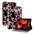 For iPad Pro 12.9 2022 / 2021 / 2020 Crystal Texture Painted Leather Smart Tablet Case(Plum Bossom) - 1