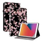 For iPad 10.2 2021 / Air 10.5 Crystal Texture Painted Leather Smart Tablet Case(Plum Bossom) - 1