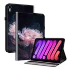 For iPad mini 6 Crystal Texture Painted Leather Smart Tablet Case(Purple Peony) - 1