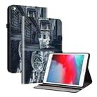 For iPad mini 5 / 4 / 3 / 2 Crystal Texture Painted Leather Smart Tablet Case(Cat Reflection Tiger) - 1