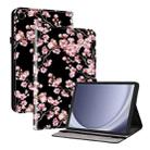 For Samsung Galaxy Tab A9 Crystal Texture Painted Leather Tablet Case(Plum Bossom) - 1