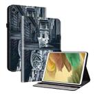 For Samsung Galaxy Tab A7 Lite 8.7 Crystal Texture Painted Leather Tablet Case(Cat Reflection Tiger) - 1