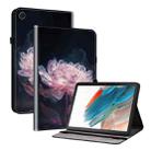 For Samsung Galaxy Tab A8 10.5 2022 Crystal Texture Painted Leather Smart Tablet Case(Purple Peony) - 1