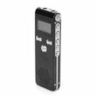 JNN X18 Mini Smart HD Noise Cancelling Voice Recorder, Memory:8GB(Black) - 1