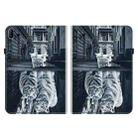 For Huawei MatePad SE 11 2024 Crystal Texture Painted Leather Smart Tablet Case(Cat Reflection Tiger) - 3