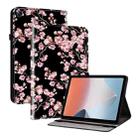 For OPPO Pad Air Crystal Texture Painted Leather Tablet Case(Plum Bossom) - 1