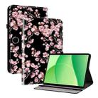 For OPPO Pad SE 11 inch Crystal Texture Painted Leather Tablet Case(Plum Bossom) - 1