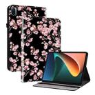 For Xiaomi Pad 5 / Pad 5 Pro Crystal Texture Painted Leather Smart Tablet Case(Plum Bossom) - 1