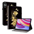 For Xiaomi Redmi Pad Pro 12.1 Crystal Texture Painted Leather Tablet Case(Gold Butterfly Rose) - 1