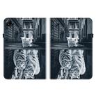 For Xiaomi Redmi Pad SE 8.7 Crystal Texture Painted Leather Tablet Case(Cat Reflection Tiger) - 3