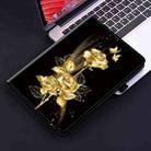 For Xiaomi Pad 7 / Pad 7 Pro Crystal Texture Painted Leather Tablet Case(Gold Butterfly Rose) - 2