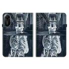 For Xiaomi Redmi Pad 2 11 inch Crystal Texture Painted Leather Tablet Case(Cat Reflection Tiger) - 3