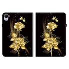 For Xiaomi Redmi K Pad 8.8 inch Crystal Texture Painted Leather Tablet Case(Gold Butterfly Rose) - 3