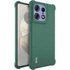 For Motorola Edge 50 Pro imak Shockproof Airbag TPU Phone Case(Matte Green) - 1