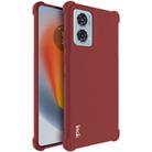 For Motorola Edge 50 Fusion 5G imak Shockproof Airbag TPU Phone Case(Matte Red) - 1