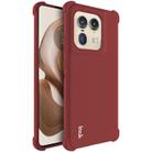 For Motorola Edge 50 Ultra 5G imak Shockproof Airbag TPU Phone Case(Matte Red) - 1