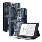 For Amazon Kindle Paperwhite5 Crystal Texture Painted Leather Tablet Case(Cat Reflection Tiger) - 1