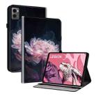 For Lenovo Legion Y700 2023 Crystal Texture Painted Leather Tablet Case(Purple Peony) - 1