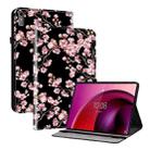 For Lenovo Tab M10 5G 2023 Crystal Texture Painted Leather Tablet Case(Plum Bossom) - 1