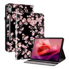 For Lenovo Tab P12 12.7 Crystal Texture Painted Leather Tablet Case(Plum Bossom) - 1