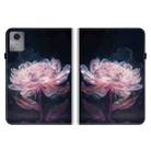 For Lenovo Idea Tab 11 / Xiaoxin Pad 2025 Crystal Texture Painted Leather Tablet Case(Purple Peony) - 3