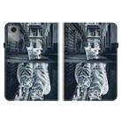 For Lenovo Idea Tab 11 / Xiaoxin Pad 2025 Crystal Texture Painted Leather Tablet Case(Cat Reflection Tiger) - 3