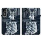 For Lenovo Legion Y700 Gen 4 Crystal Texture Painted Leather Tablet Case(Cat Reflection Tiger) - 3