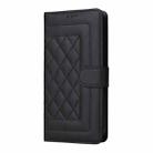 For iPhone 16 Plus Diamond Lattice Leather Flip Phone Case(Black) - 2