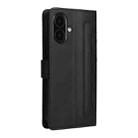 For iPhone 16 Plus Diamond Lattice Leather Flip Phone Case(Black) - 3