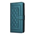 For iPhone 16 Plus Diamond Lattice Leather Flip Phone Case(Green) - 2