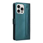 For iPhone 16 Pro Max Diamond Lattice Leather Flip Phone Case(Green) - 3