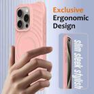 For iPhone 16 Pro Max Wave Texture MagSafe Magnetic Liquid Silicone Phone Case(Pink) - 2