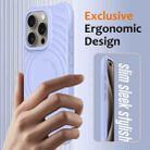 For iPhone 16 Pro Wave Texture MagSafe Magnetic Liquid Silicone Phone Case(Purple) - 2