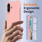 For iPhone 16 Plus Wave Texture MagSafe Magnetic Liquid Silicone Phone Case(Pink) - 2