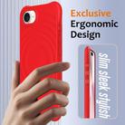 For iPhone 16e Wave Texture MagSafe Magnetic Liquid Silicone Phone Case(Red) - 2