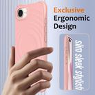 For iPhone 16e Wave Texture MagSafe Magnetic Liquid Silicone Phone Case(Pink) - 2