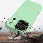 For iPhone 17 Pro Wave Texture MagSafe Magnetic Liquid Silicone Phone Case(Green) - 2