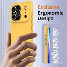 For iPhone 17 Pro Wave Texture MagSafe Magnetic Liquid Silicone Phone Case(Yellow) - 3