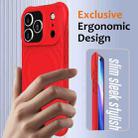 For iPhone 17 Pro Wave Texture MagSafe Magnetic Liquid Silicone Phone Case(Red) - 3