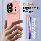 For iPhone 17 Pro Wave Texture MagSafe Magnetic Liquid Silicone Phone Case(Pink) - 3