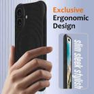 For iPhone 17 Wave Texture MagSafe Magnetic Liquid Silicone Phone Case(Black) - 3