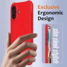 For iPhone 17 Wave Texture MagSafe Magnetic Liquid Silicone Phone Case(Red) - 3