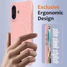 For iPhone 17 Wave Texture MagSafe Magnetic Liquid Silicone Phone Case(Pink) - 3