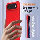 For iPhone 17 Air Wave Texture MagSafe Magnetic Liquid Silicone Phone Case(Red) - 3