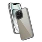 For iPhone 15 Pro Max Frame Two Color Lens Ring TPU Phone Case(Black) - 1