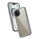 For iPhone 15 Frame Two Color Lens Ring TPU Phone Case(Black) - 1