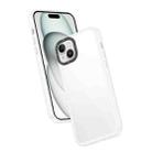 For iPhone 14 Plus Frame Two Color Lens Ring TPU Phone Case(Transparent) - 1