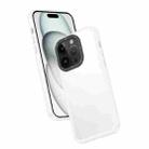 For iPhone 14 Pro Frame Two Color Lens Ring TPU Phone Case(Transparent) - 1