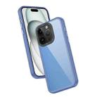 For iPhone 14 Pro Frame Two Color Lens Ring TPU Phone Case(Blue) - 1